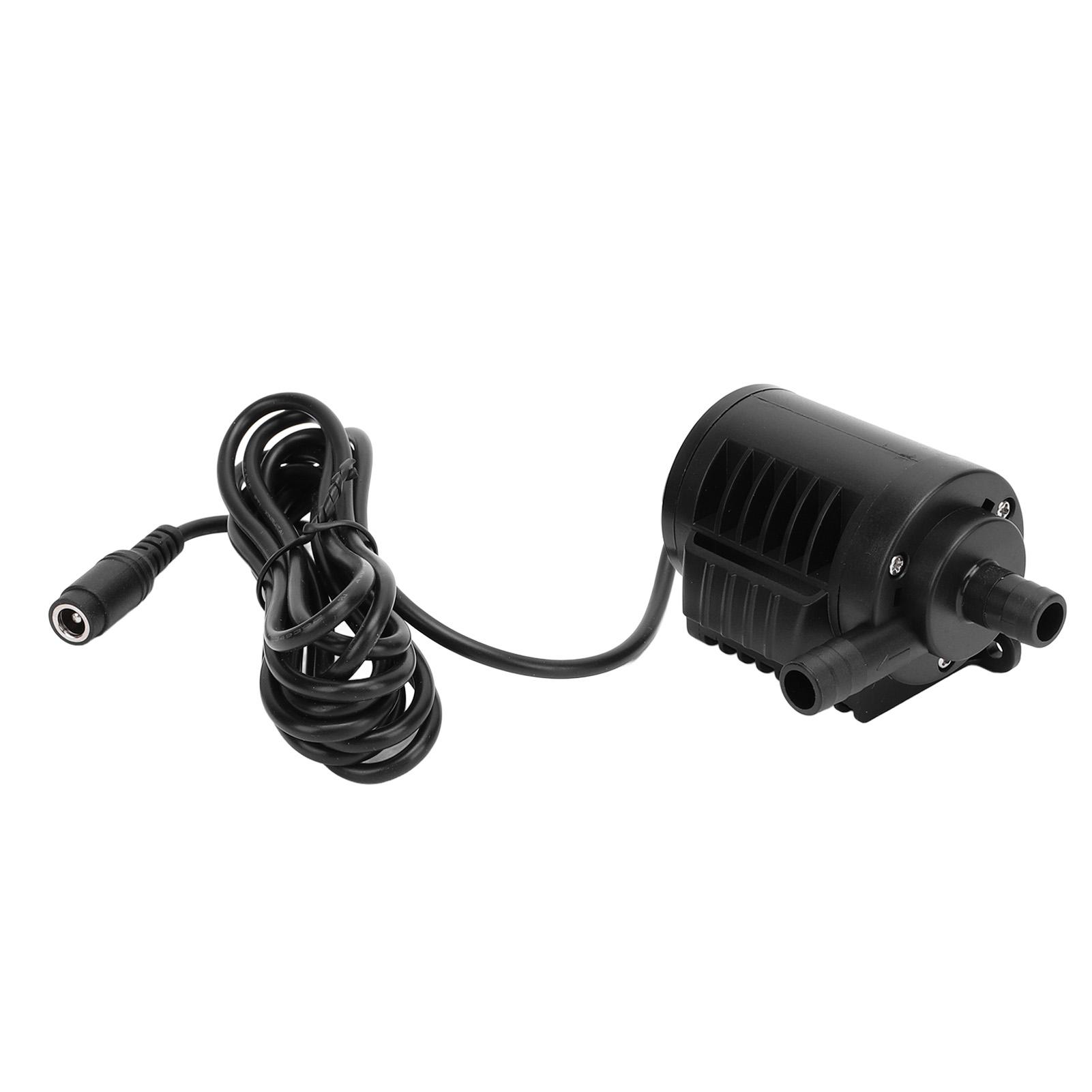 

Submersible Pump 12V 10W 0‑450L H 0‑400cm Lift Water Fountain Pump with Flow Regulation and DC Interface