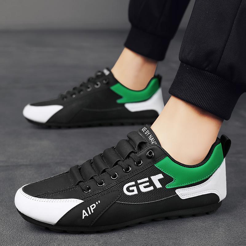 Мужская нескользящая износостойкая модная дышащая обувь с сеткой для спорта и отдыха — фото 13