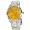 Salvatore Marra Men's Watch with Date Calendar, 5 ATM Water Resistance, Stainless Steel Bracelet [Official Japanese Product] (No. 6, Yellow)