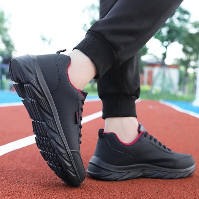 Neue Herren Leder Sneaker Sommer Verschleißfeste Herren Freizeit Walking Schuhe Outdoor Atmungsaktive Tennis Jogging Laufschuhe