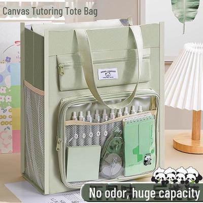 Elementary School Canvas Book Tote for Kids