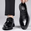 Fashion Fashion Big Size Black Wedding Shoes for Men 2025 Autumn New Designer Cow Leather Casual Shoes Male Lace Business Dress Shoe Man