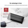 Stylish Black Leather Glasses Case - Soft PVC Sleeve for Sunglasses