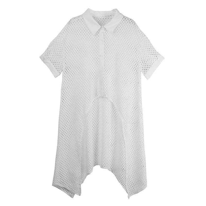 

Xitao Необычное платье с вырезами ZMY1254 One Size белый