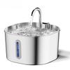 2.2L Automatic Stainless Steel Square Cat Water Fountain Pet Water Fountain with Window (without 5V 1A Socket)