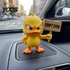 Geformte Enten Geschenke Wütende Figuren Sammlung, Lustiges Gelbes Desktop-Ornament, Niedliche Mürrische Einzigartige Geschenk für Freunde Statue Haus Büro Auto Armaturenbrett