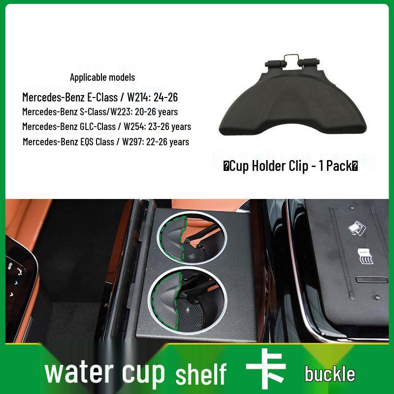 Zadní klip na držák nápojů pro Mercedes-Benz GLC, Třídu E, Třídu S, loketní opěrku EQS