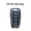 4 Buttons Tpu Car Flip Key Case Cover For Hyundai Santa Fe Tucson Verna Celesta Accent Elantra Solaris I30 I35 I40 Ix35 Sonata