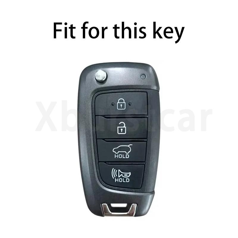 4 Buttons Tpu Car Flip Key Case Cover For Hyundai Santa Fe Tucson Verna Celesta Accent Elantra Solaris I30 I35 I40 Ix35 Sonata