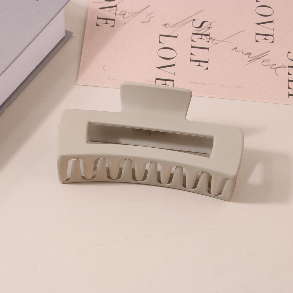 8.5CM x 10.5CM Rectangular Matte PS Hair Clip - Simple Shark Hair Accessory