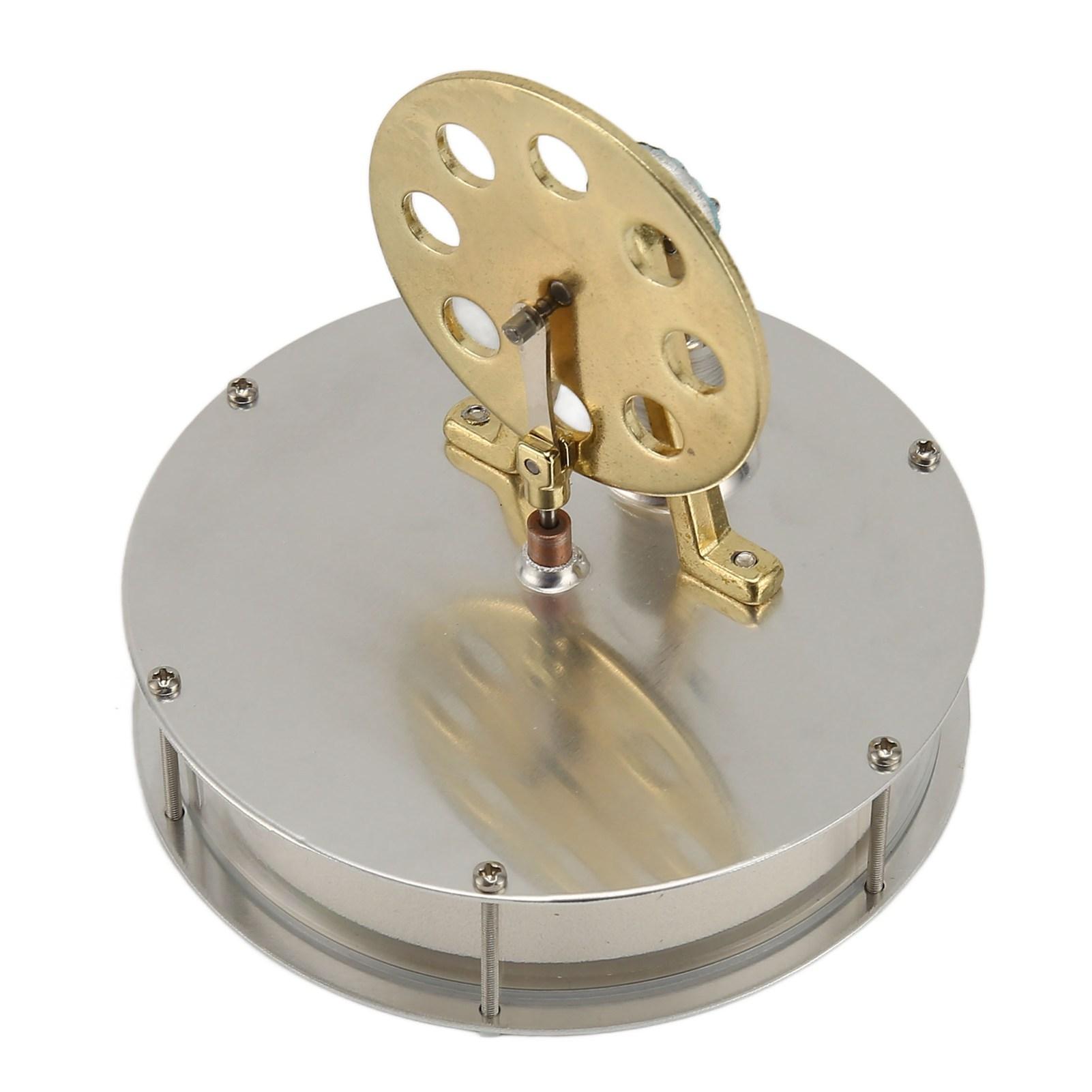 Двигатель Стирлинга Модель двигателя Низкотемпературный серебристый цинковый сплав — фото 9