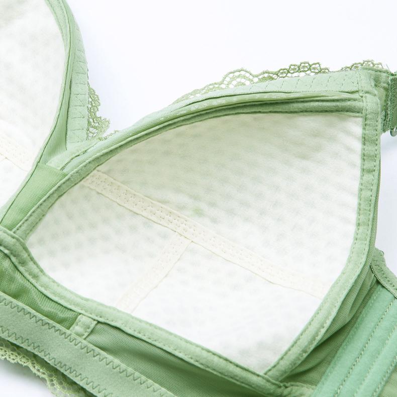 Lingerie Women's Thin Bra Summer Thin Bra No Underwire Large-sized Full Cup Closure Bra Push Up Bra