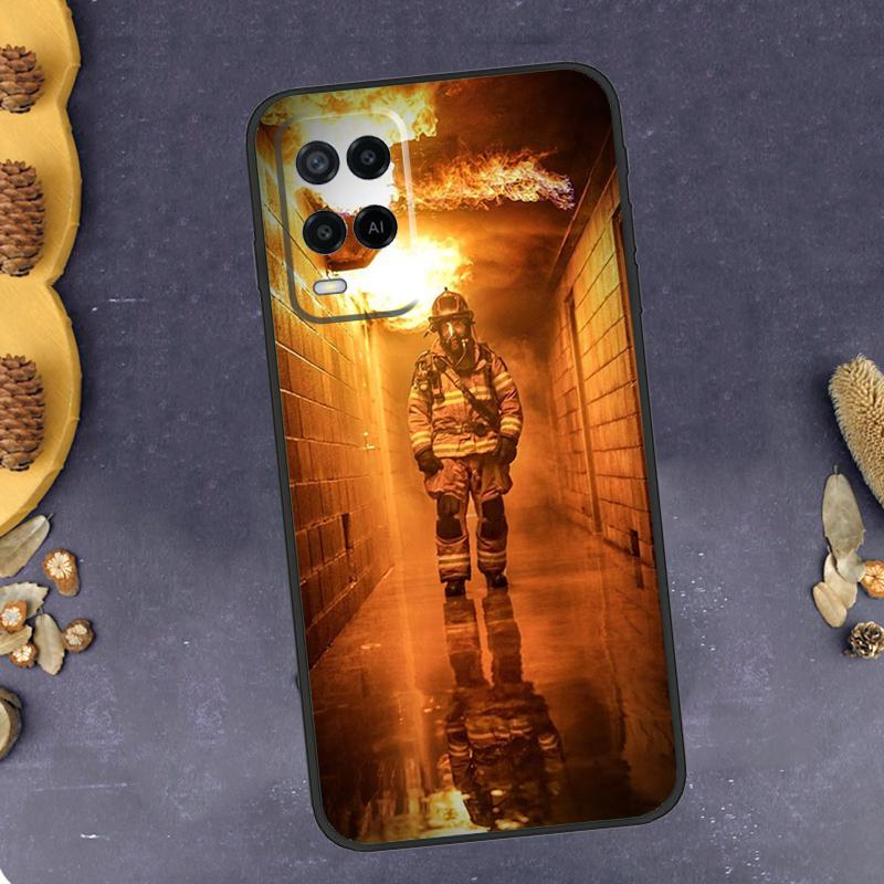 Firefighter Heroes Fireman Phone Case For Oppo A79 A18 A38 A58 A78 A98 A17 A40 A60 A80 A16 A76 A96 A15 A74 A94 A54 A77
