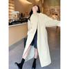 Gray One-button Windbreaker Jacket for Women Spring and Autumn New Style Loose and Versatile Coat