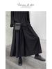 Yamamoto Damen High-Waist Culotte mit weitem Bein - Schlankmachend, lockere Passform.