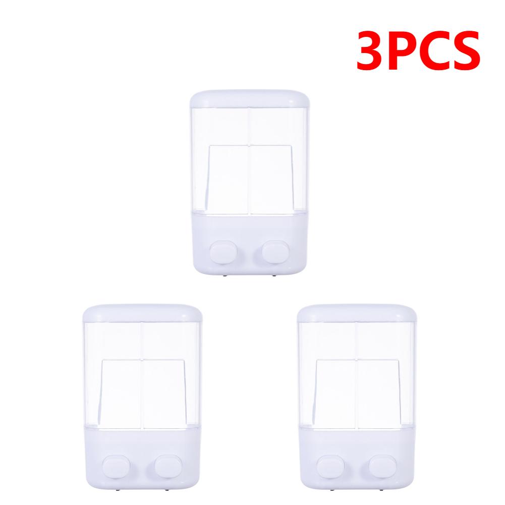 2-4PC Liquid Soap Pump Dispenser Wall Mount Shower Shampoo Lotion Container Hand Wash Soap Liquid Dispenser for Bathroom Kitchen