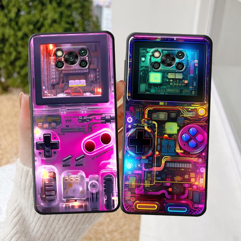 Game Machine Pattern Case for Xiaomi Poco C75 X4 Pro F3 F7 X7 C71 C51 C61 X3 NFC M5s M7 C40 C50 M3 M4 Pro X5 Soft Shell