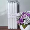 European Classic Red & White Smokeless Candles - Ideal for Emergencies, Romantic Weddings, and Candlelit Dinners.