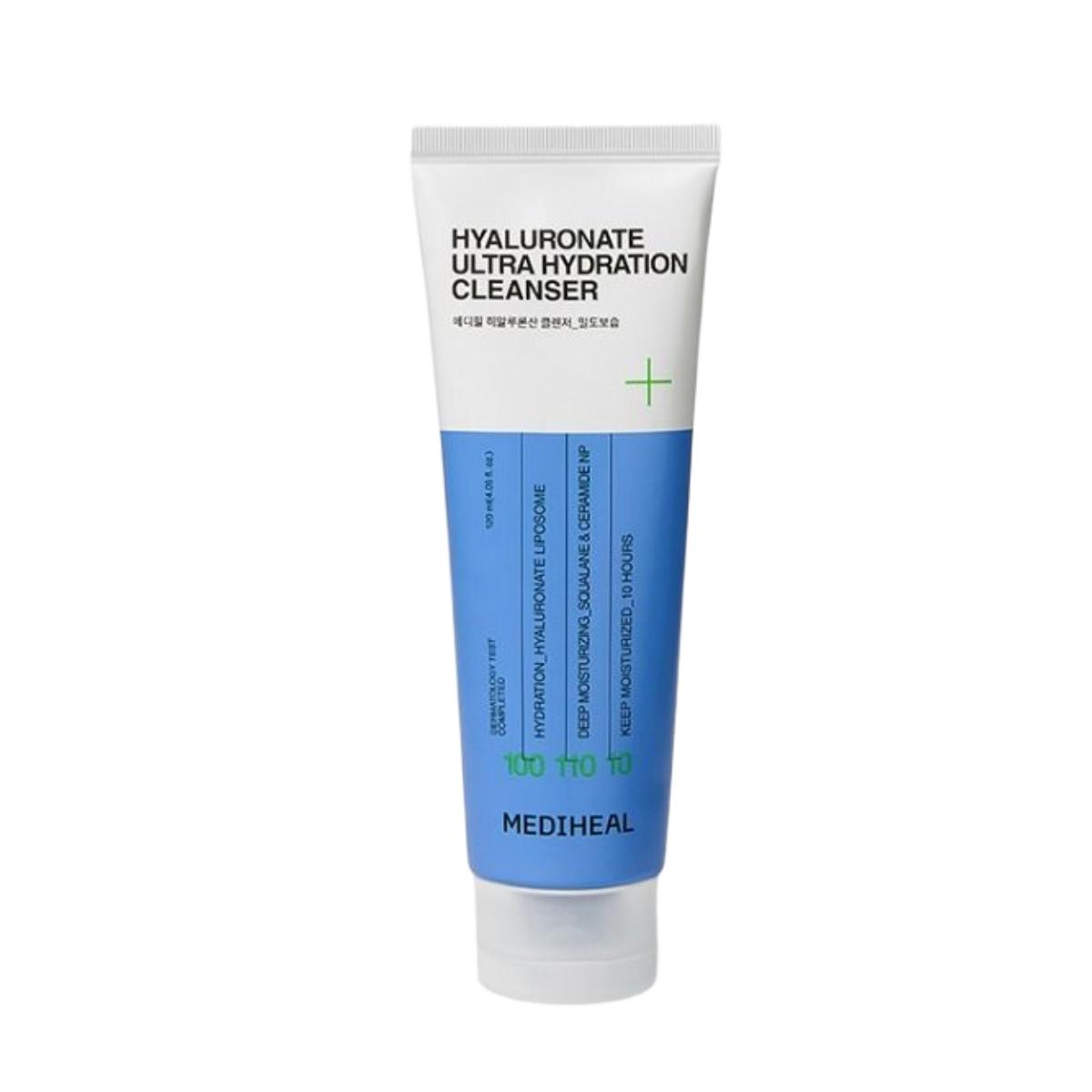 Mediheal Hyaluronic Acid Deep Hydrating Cleansing Foam 120ml - Moisture Barrier Face Wash