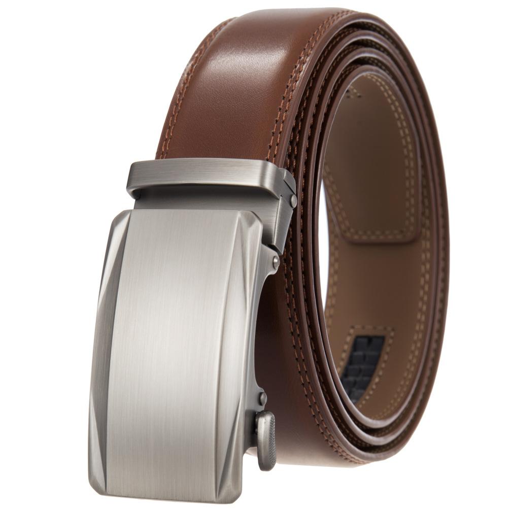 1Pcs Automatic Buckle Belt, Casual Belt, Men'S Korean Version Trendy Belt Ly36-35349-1