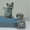 Resin Pet Memorial Statue Stone Finish Pet Memorial Tombstone  Living Room