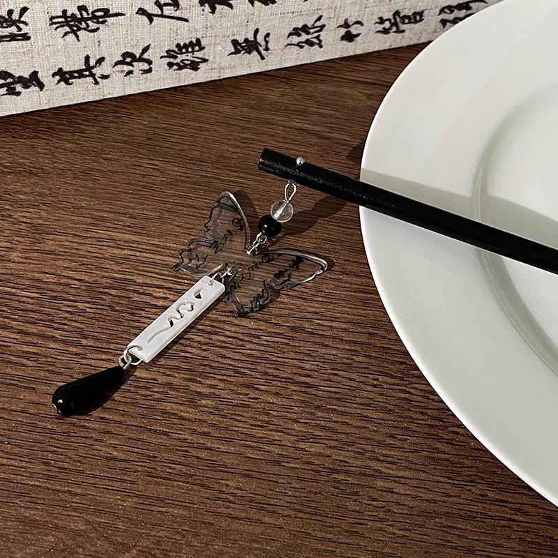 

Элегантная заколка для волос в стиле ханьфу с цветком: Кисточка высокого класса для шага тряски для прически «пучок»