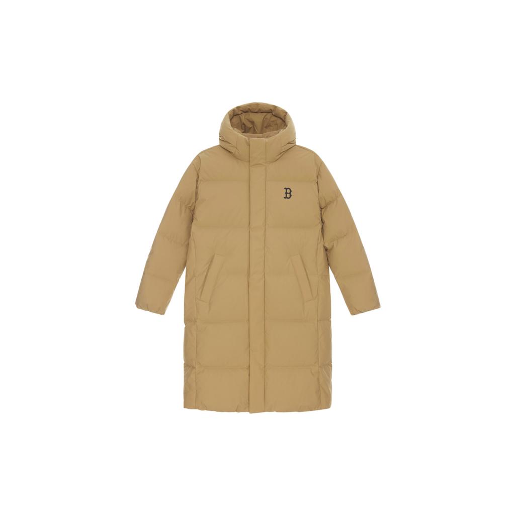 New MLB Basic Collection Basic Boston Red Sox FW24 Down Jacket Unisex Beige Yellow 3ADJB1846-43BGS
