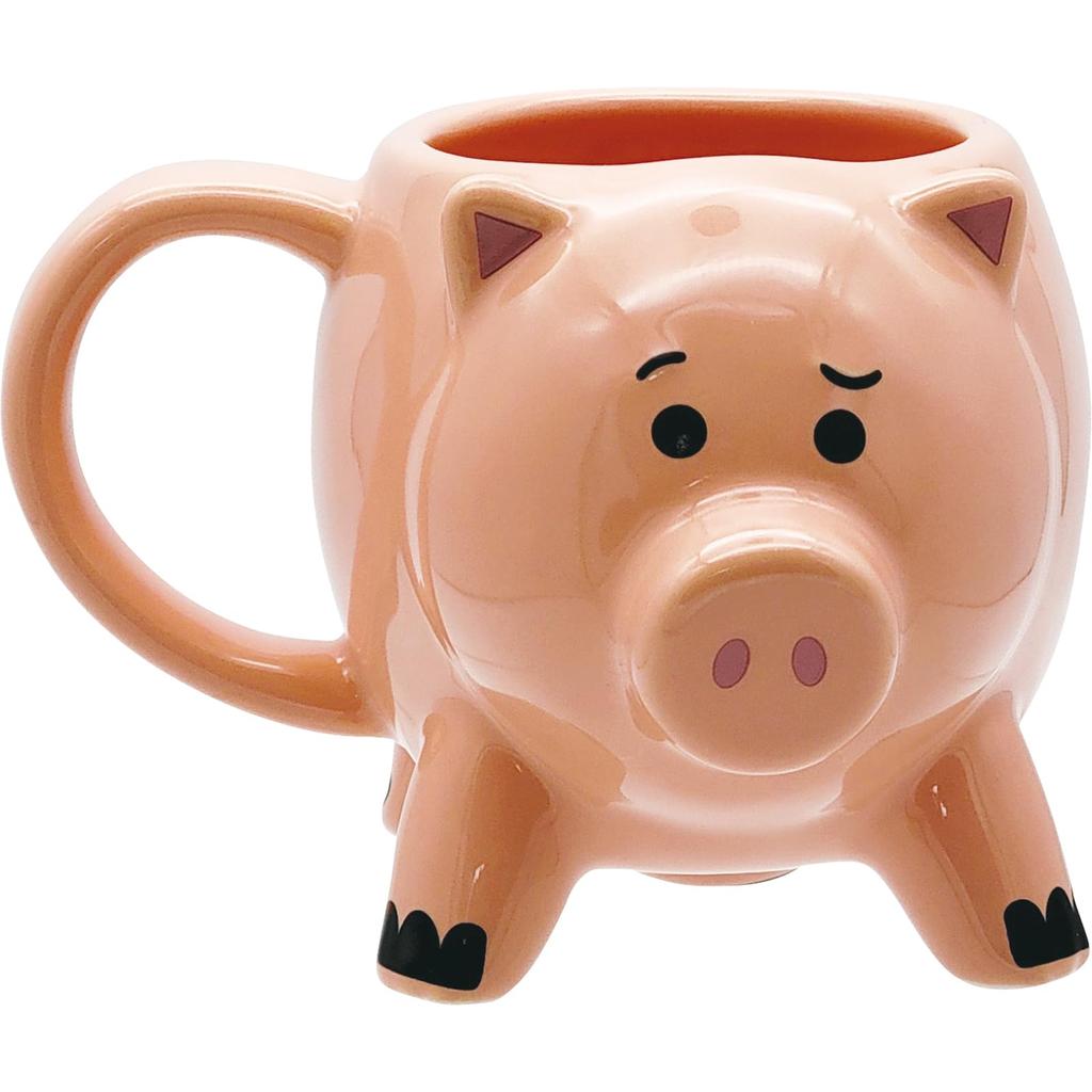 Disney Pixar Hamm 3D Birthday SAN5157 "Toy Story" Mug, Die-Cut, Approx. 360ml, Merchandise, Tableware, Gift, Women, Children,
