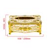 Luxury Retro Acrylic Tissue Box Red Elegant Chic Napkin Holder Ideal for Bedroom Bathroom Office Car Decor Waterproof Household