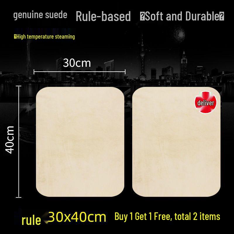 Premium Chamois Leather Car Cleaning Cloth - Ideal for Windows, Streak-Free, Non-Peeling