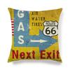Retro Emblem Letter Pattern Digital Printing Short Plush Pillow Covers For Car Sofa Office Cushion Cover Home Goods 60X60Cm