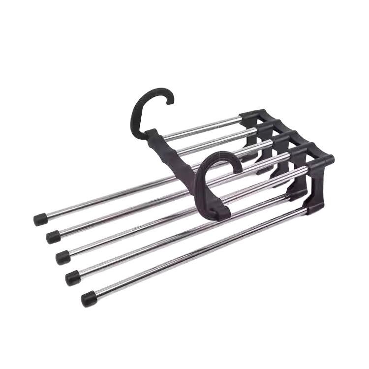 Foldable Pants Rack Multifunctional Folding Clothes Hanger Clothes Hanger One Size 634₽