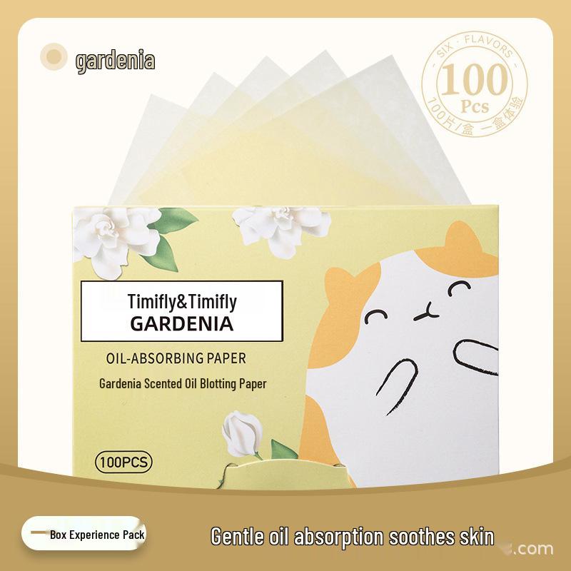 Portable Oil Absorbing Sheets for Facial Use - 100 Pack, Fragrance-Free, for Female Students