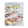 Small Square Storage Container With 4 Compartments Set Of 3