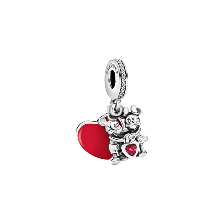 Pandora Mickey Mouse Disney Charm Unisex Charm 797769CZR Red