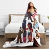 Soft Blanket Picnic Dispatch Game Throw Blanket  Flannel Bedspread For Bedroom Funny Sofa Bed Cover