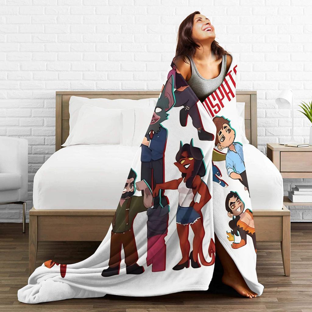 Soft Blanket Picnic Dispatch Game Throw Blanket  Flannel Bedspread For Bedroom Funny Sofa Bed Cover