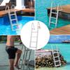 Aluminum Dock Ladder Boat Dock Ladder Removable 4 Steps with 350lbs Load