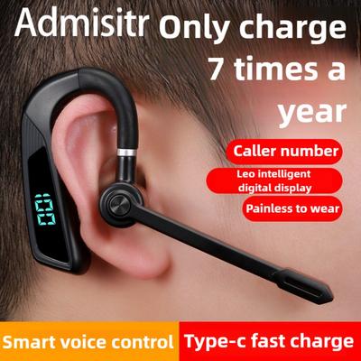 Bluetooth Headset New Business Model Sports Driving Upgrade Digital Display Upgrade Rotary Model