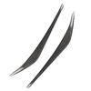 2Pcs Front Headlight Eyebrow Cover Trim ABS Carbon Fiber/Black For Hyundai Elantra 2016 2017 2018 Car Accessories