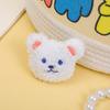 Cartoon Plush Bear Brooch Diy Accessory Fabric Embellishment For Kids And Teens