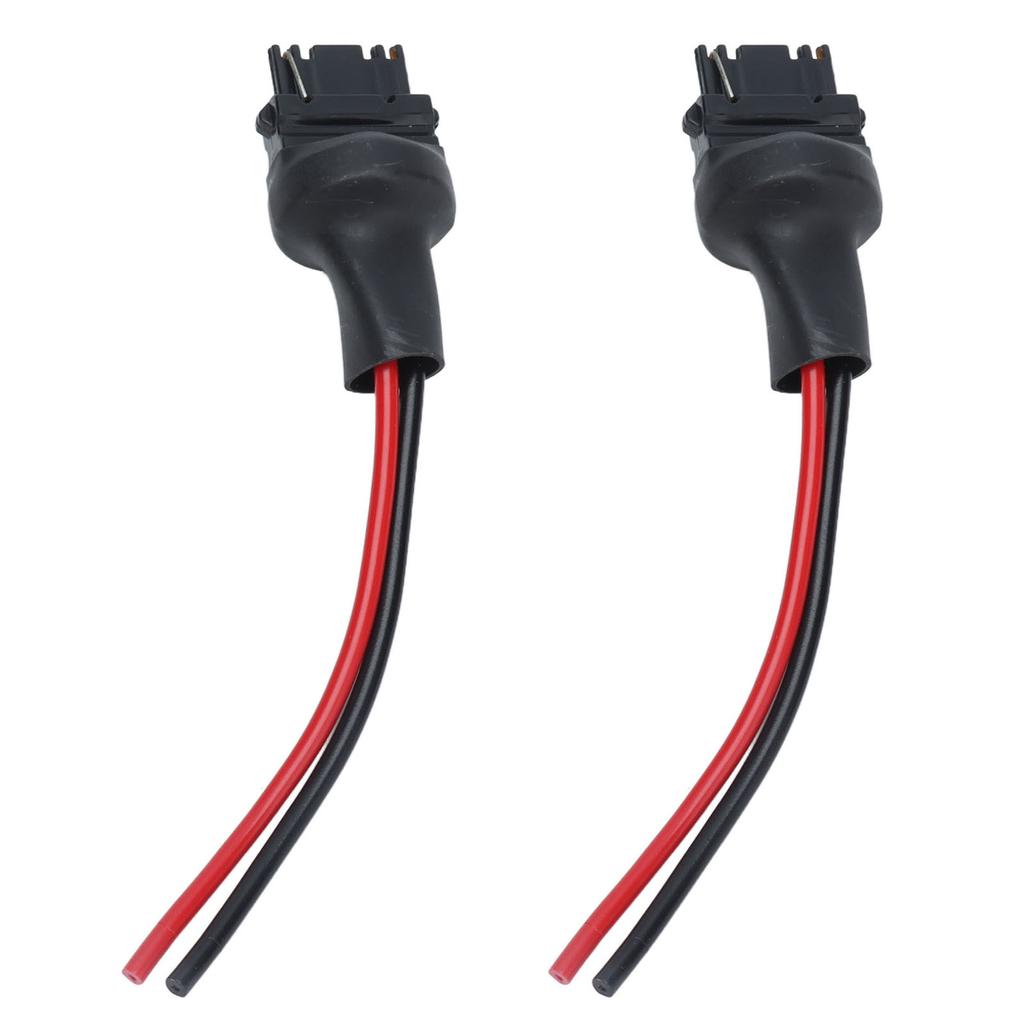 2Pcs Socket Wires Male Adapter Bulb Copper Wiring Harness for Headlight Fog Lamps 12V‑24V