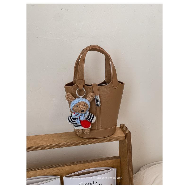 Fashionable Versatile Crossbody Bag, Simple Handbag, Single Shoulder Bucket Bag