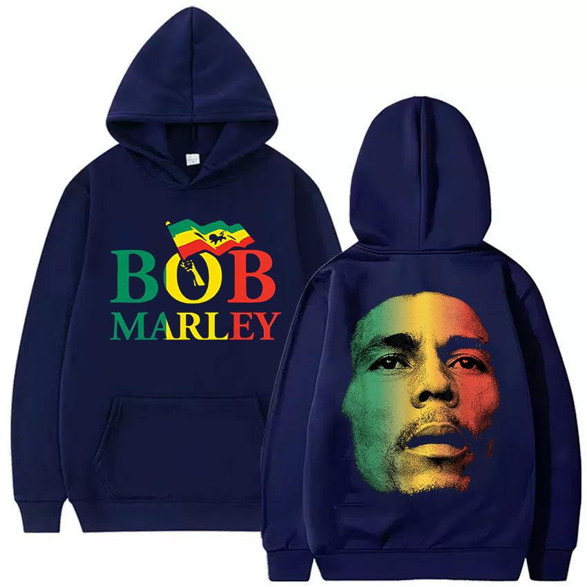 Rapper Bob Marley 2025 New Album Graphic Hoody Unisex Hip Hop Oversized Sweatshirt Fashion Fleece Long Sleeve Hoodies Streetwear
