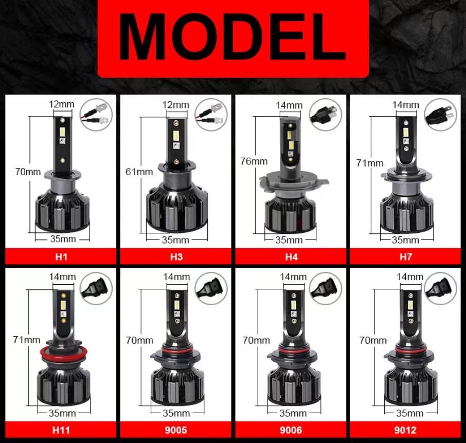 Pair H7 RGB LED Headlight H1 APP Bluetooth-Compatible Control H3 H4 H8 H11 Multi Colors LED Bulbs 9005 9006 for Camry Ford BMW