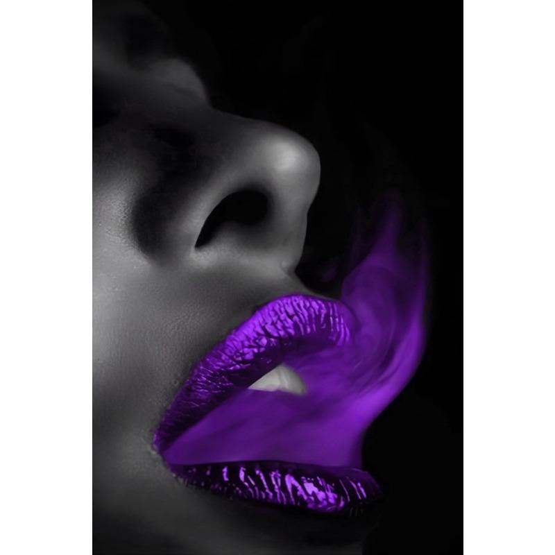1pc Black Women and Red Lip Poster African Women Portrait Canvas Prints Wall Art Pictures For Living Room Artwork Pictures