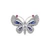 Fashion Enamel Painted Butterfly Brooch High-End Vintage Style Elegant Brooch Pin Luxury Suit Accessory Versatile Decoration for Women