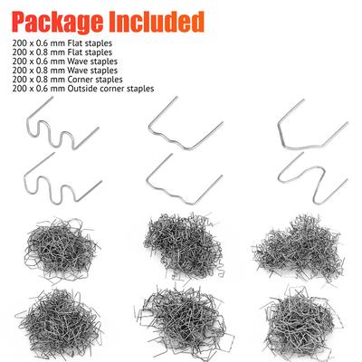 1200pcs Flat Staples High Quality Pre-cut Stainless Steel