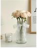 Rose Artificial Flower Arrangement for Living Room Dining Table - Preserved Dried Bouquet Vase Decoration