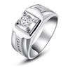 New men's ring, stylish and bold diamond ring, popular imitation diamond ring, men's plated ring